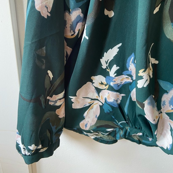 Floral Wrap Top - Picture 3 of 3